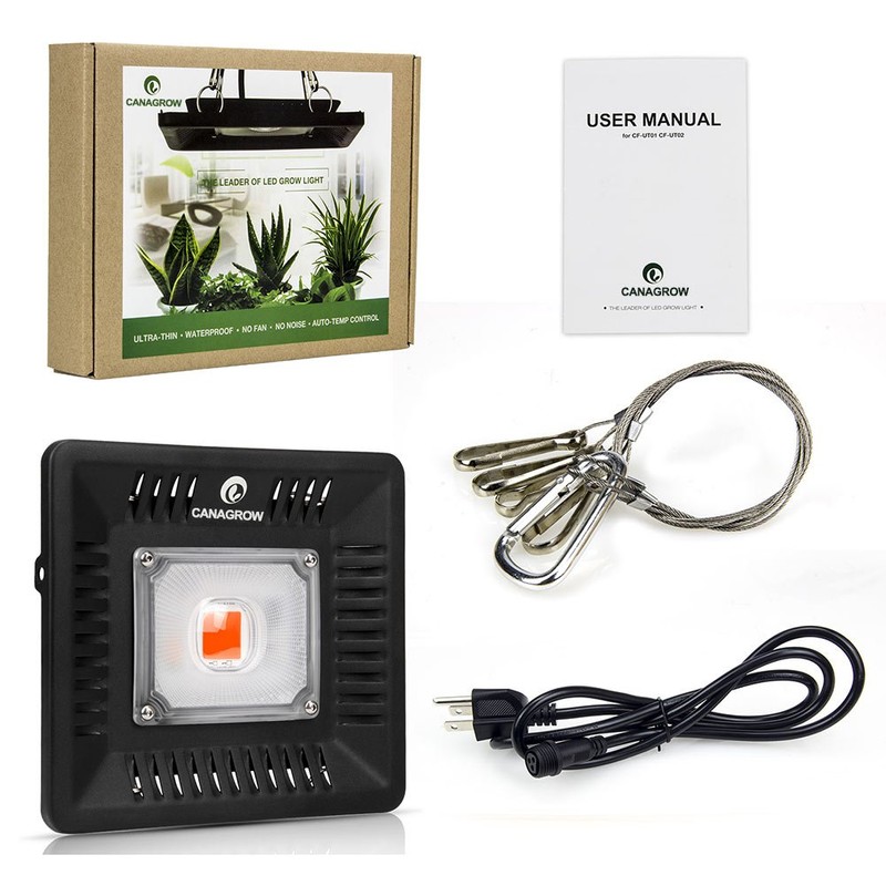 Full Spectrum LED Grow Lights for Indoor Plants, CANAGROW Waterproof