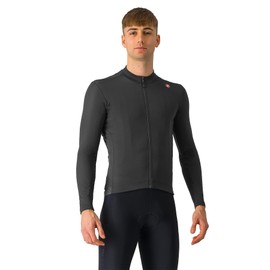 Castelli Espresso Thermal Jersey-Light Black-XL
