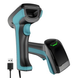 LEMXHJXTH 1D 2D QR Barcode Scanner Wired, Dustproof Shockproof Waterproof IP64 Fast and Precise Scan for Data Reader Mobile Payment, Convenience Store, Supermarket, Warehouse Plug and Play