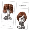 Healeved 2Pcs Plastic Wig Stand Holder for Displaying Wigs Travel-Friendly