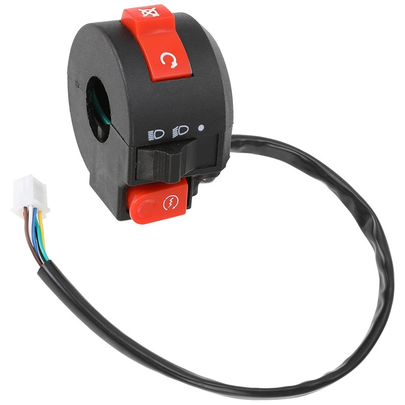 FVRITO Left Starter Kill Light Switch Female Plug Assembly for