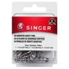 SINGER 00226 Assorted Safety Pins, Multisize, Nickel Plated, 50-Count