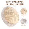 KUWUNG Banneton Proofing Basket, 8 Inch Round Bread Proofing Basket