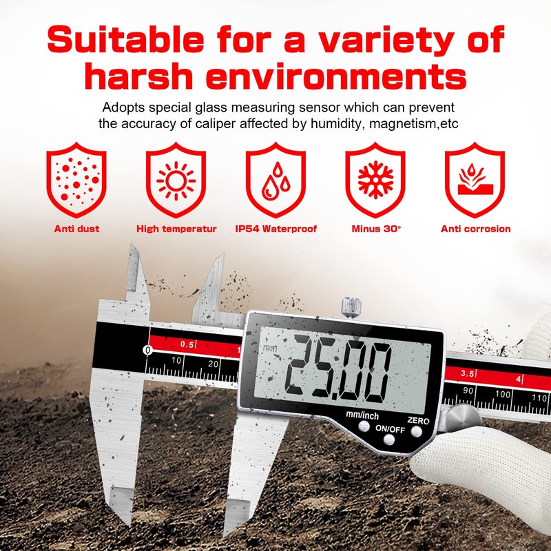 Digital Caliper Electronic Caliper Measuring Tool Precision Digital Vernier Caliper