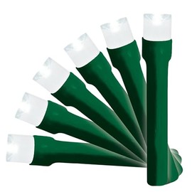 Brite Star Battery Operated 20 Lt LED Little Lights, Pure White, Green Wire (Set of 2)