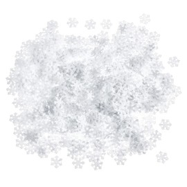 1000 Felt Snowflake Decoration 2.5 cm White Shapes VBS Wholesale Pack