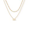 PAVOI 14K Gold Plated Angel Number Pendant Layering Necklace for