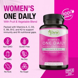Pure By Nature One-Daily Multi-Vitamin for Women, 60 Count