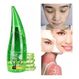 Gel Aloe Vera Vitamina E Antiacné 125ml + Parche Ojeras 24k Todo Tipo De Piel Día/noche