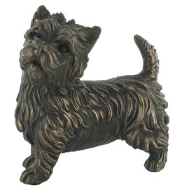 Art Deco Bronze West Highland Terrier Dog Sculpture