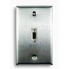 Single Gang VGA Stainless Steel Wall Plate