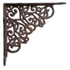 Decorative Shelf Bracket Ornate Heart Brace Rust Brown Cast Iron