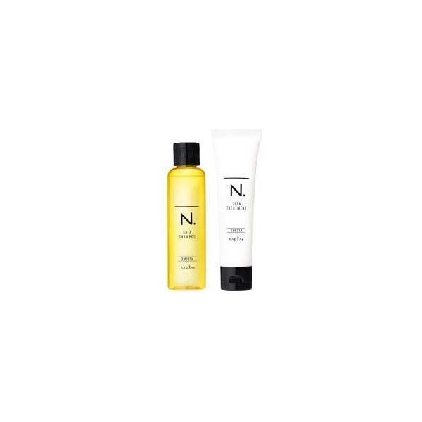 Napla N Dot N. Shea Shampoo & Treatment (Smooth) Mini Set (2.8 fl oz (80 ml), 2.4 oz (65 g)