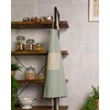 Sancarlos Recycled Noma Kitchen Apron with Pocket, Green, Cotton Material