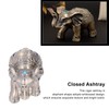 Cigar Ashtray Vintage Elephant Wind Proof Embossed Design Durable Metal