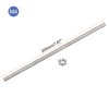 Rebower Fully Threaded Rod (with 6 Pcs Hex Nuts),Stainless Steel