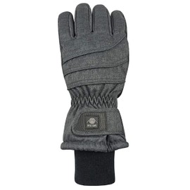 N'Ice Caps Kids Waterproof Winter Thinsulate Warm Gloves (Charcoal Melange, 7-8 Years)