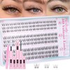 Natural Lash Clusters Kit 8-10-12MM Short Eyelash Clusters Kit Clear