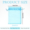 100pk Lake Blue Organza Gift Bags,9x12cm Small Organza Favor Bags,Wedding