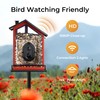 TT Nature Smart Bird Feeder with Camera, Heavy-Duty Chew-Proof Metal