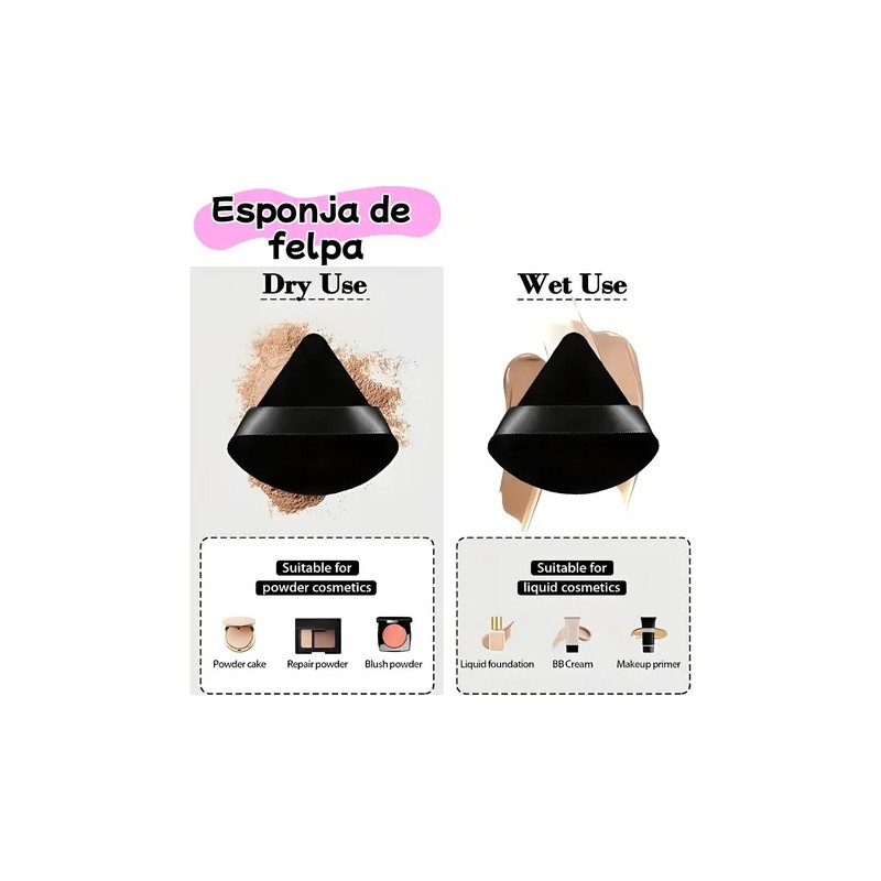 45pzs Brochas Maquillaje Base Profesional Kit Con Esponjas