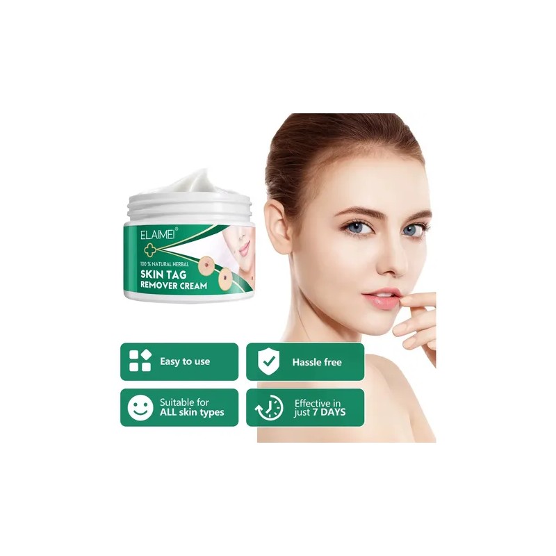 Crema Herbal Piel Removedora Verrugas 100 % Natural Segura