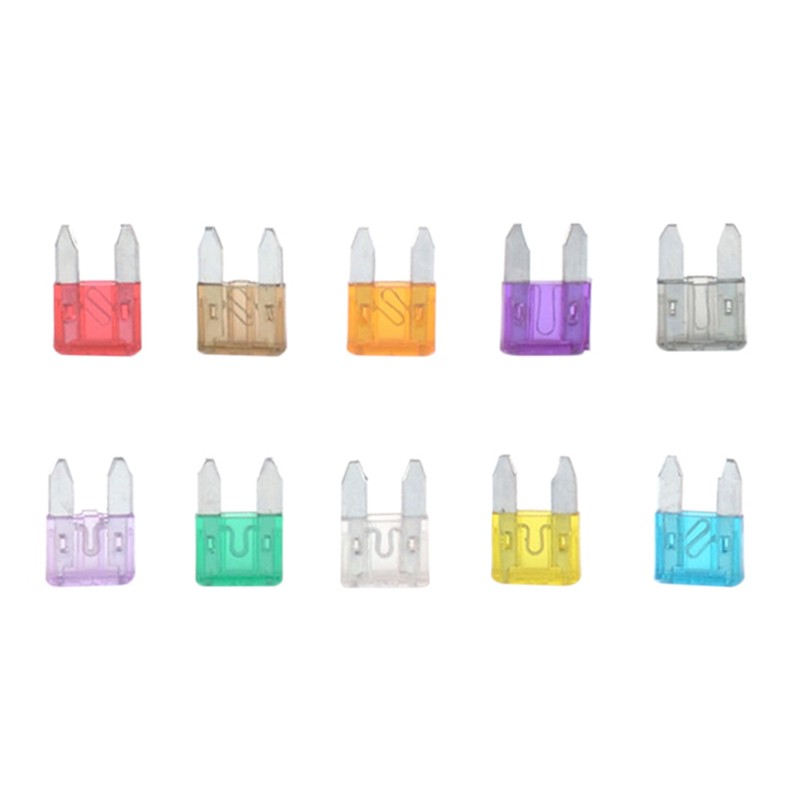 100pcs Mini Car Fuse Kit Color Coded for Ten Amps