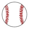 30 baseball stickers labels envelope seals 1.5" round party favors