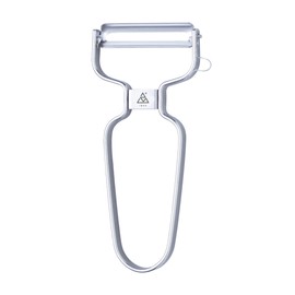 triangle Y-Peeler - 2 in (50 mm) - Stainless Steel Horizontal Serrated Blade - Peeler for Fruits & Vegetables - Ergonomic Handle - Dishwasher Safe - Made in Germany