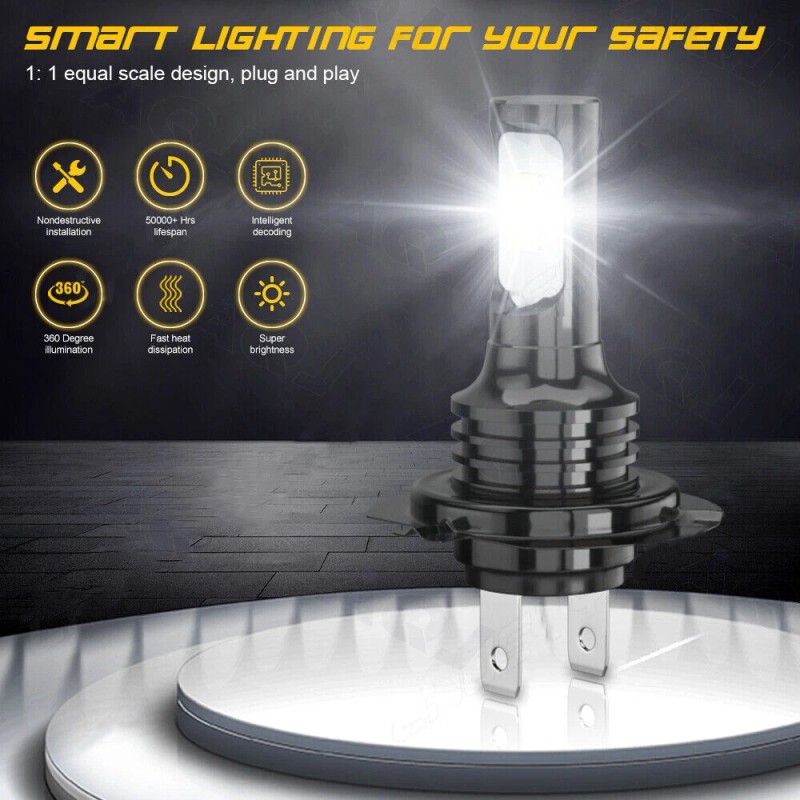 AQJ For Honda CBR1100XX 1997-2003 - 6000K 2pcs H7 LED