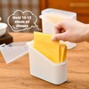 MININAI Sliced Cheese Container for Fridge, 2/4 PCS Cheese Storage
