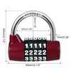 MEINUOKA Direction Lock, U-bar Combination Padlocks with Code, 5 Digit