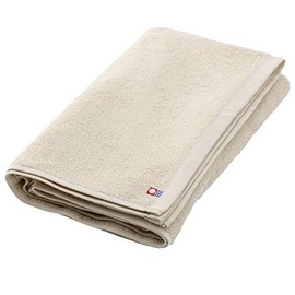 Imabari Towel, Made in Japan, Bath Towel, 100% Cotton, Approx. 12.6 oz (345 g), 1100 Momme; 27.6 x 51.2 inches (70 x 130 cm), White Gold