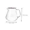 Zerodeko 1pc Versatile Glass Coffee Pot Transparent Milk Jug for