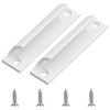 Kioiner 2 Pcs Sliding Door Handles, Aluminum Alloy Curved Handle