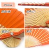 [Nishikawa Shoroku Shoten] GIZAGIZA Hand Fan (Orange)