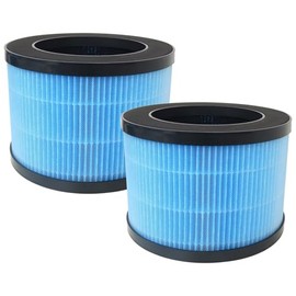 WELURE 2-Pack MK0I MK06 TZ-K1 DH-JH01 HEPA Filter for Tolife TZ-K1, for FreAire KN6391, for Kloudi DH-JH01, for POMORON MJ001H, MJ012H, EPI081/EP1081, for Intelabe EPI080/EP1080 Air Purifier - Blue