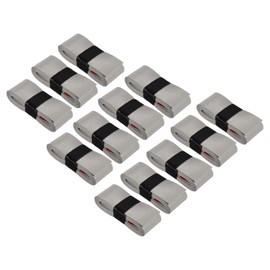 PATIKIL 43.3" Tennis Racket Grip Tape, 12 Pack PU Overgrip Stretchy Non-Slip Absorb Sweat for Badminton Fishing Rod, Grey