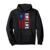 EMT Flag EMS Emergency Medical Technicians First Responder Pullover Hoodie