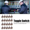 20 Sets Toggle Switch Rocker Self Locking 3 Terminal 3