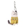 KUSUGURU Mascot Key Chain Nekozegawa, yellow