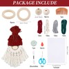 FREEBLOSS 6 Set DIY Santa Claus Kit DIY Macrame Santa