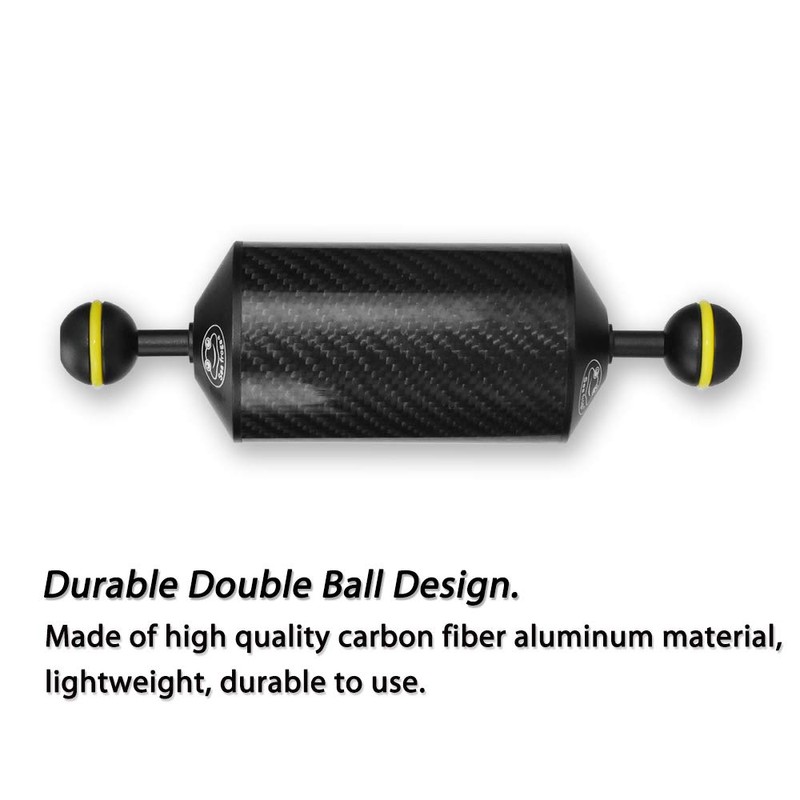 Sea frogs Carbon Fiber Dual Balls Float Arm Underwater Photography