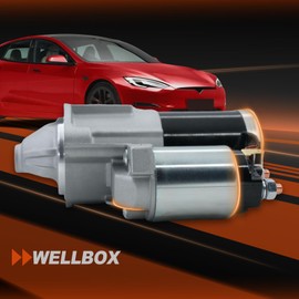 WELLBOX Starter Motor for Dodge Durango 2011-2020, Ram 1500 2011-2020, 2500 3500 2011-2018, Jeep Grand Cherokee 2005-2020, Commander 2006-2010, 5.7L, 12V 1.4KW 10 Teeth CW, OE M000T20972, 56044736AB