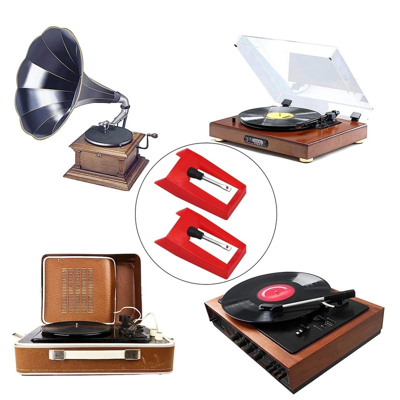 Pack of 2 Turntable Needles, Needle Turntable for Needles, Needle