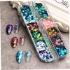 Vaguelly Iridescent Nail Art Glitter Powder Shimmering Sequin Pigment for