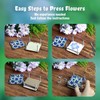 Fuwuu 2.6" Mini Flower Press Kit with Carrying Chain, Portable