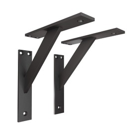 FSHR Design Angle Shelf Bracket/Wall Bracket Aluminium Matt Black