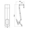 SOMA Door Hooks White 14 mm Set of 10 for