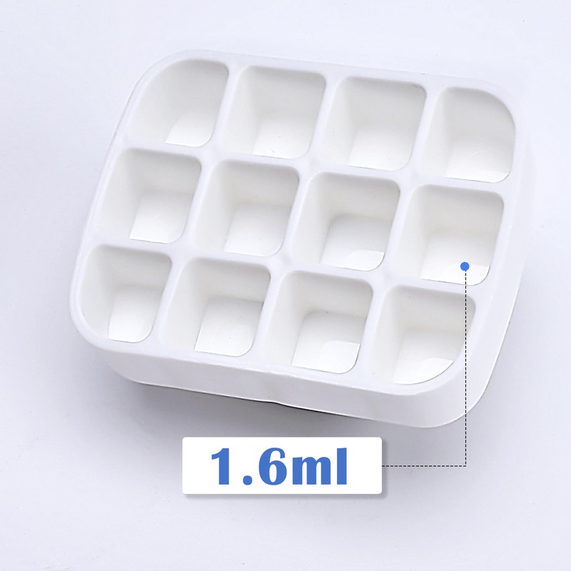 Ouligay 1 Pcs Empty Paint Tins Mini Watercolour Palette Multifunctional